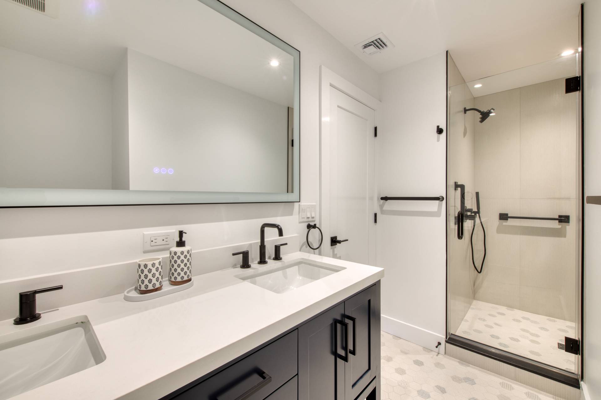 35 Ridge Drive Sag Harbor, NY 11963 - Photo 13 of 16 a bathroom with a sink and a mirror