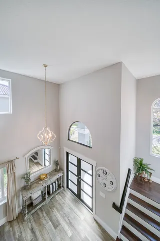 a bed room with a bed and dresser