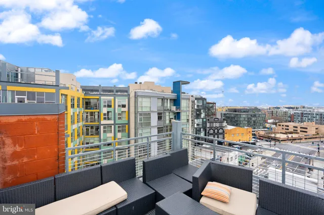 a view of city with balcony