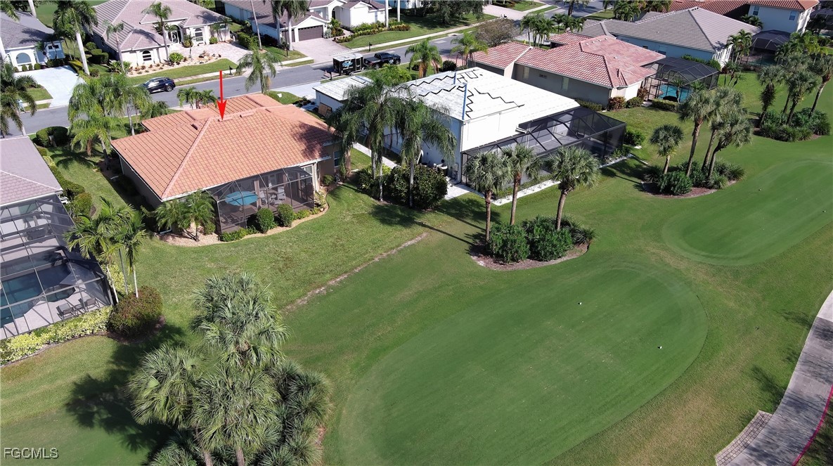 11131 Wine Palm Road Fort Myers, FL 33966 - Photo 43 of 48 an aerial view of a house with a garden