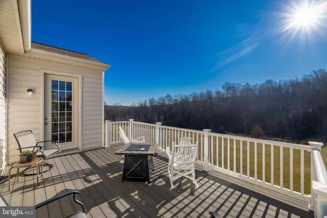 a view of a patio on the roof deck