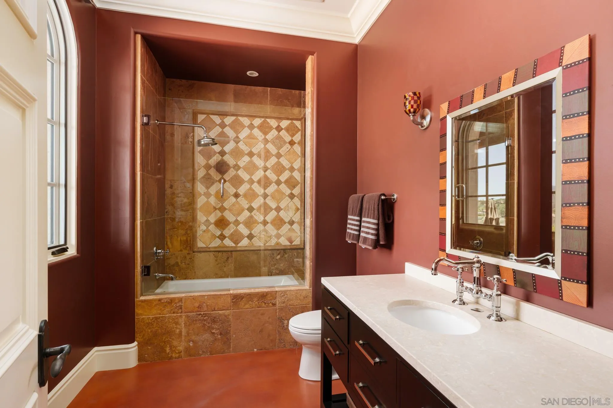 6248 Strada Fragante Rancho Santa Fe, CA 92091 - Photo 17 of 38 a bathroom with a sink toilet tub and shower
