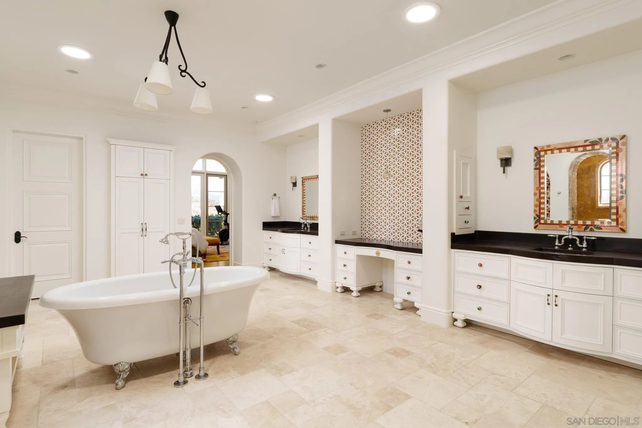 6248 Strada Fragante Rancho Santa Fe, CA 92091 - Photo 22 of 38 a large white kitchen with a large window