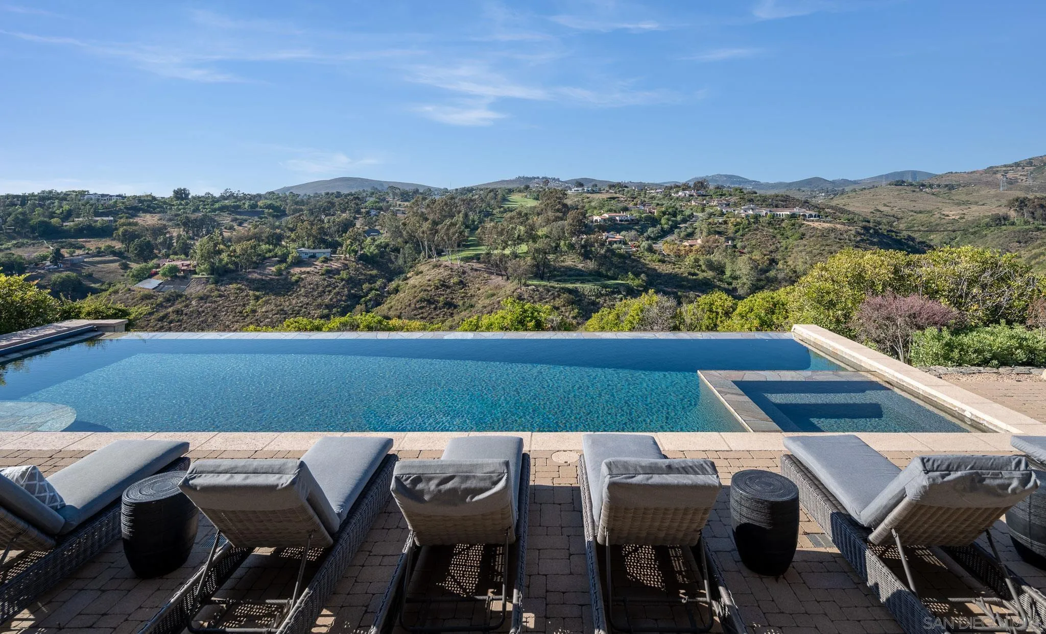 6248 Strada Fragante Rancho Santa Fe, CA 92091 - Photo 9 of 38 an aerial view of a chairs and table on the terrace