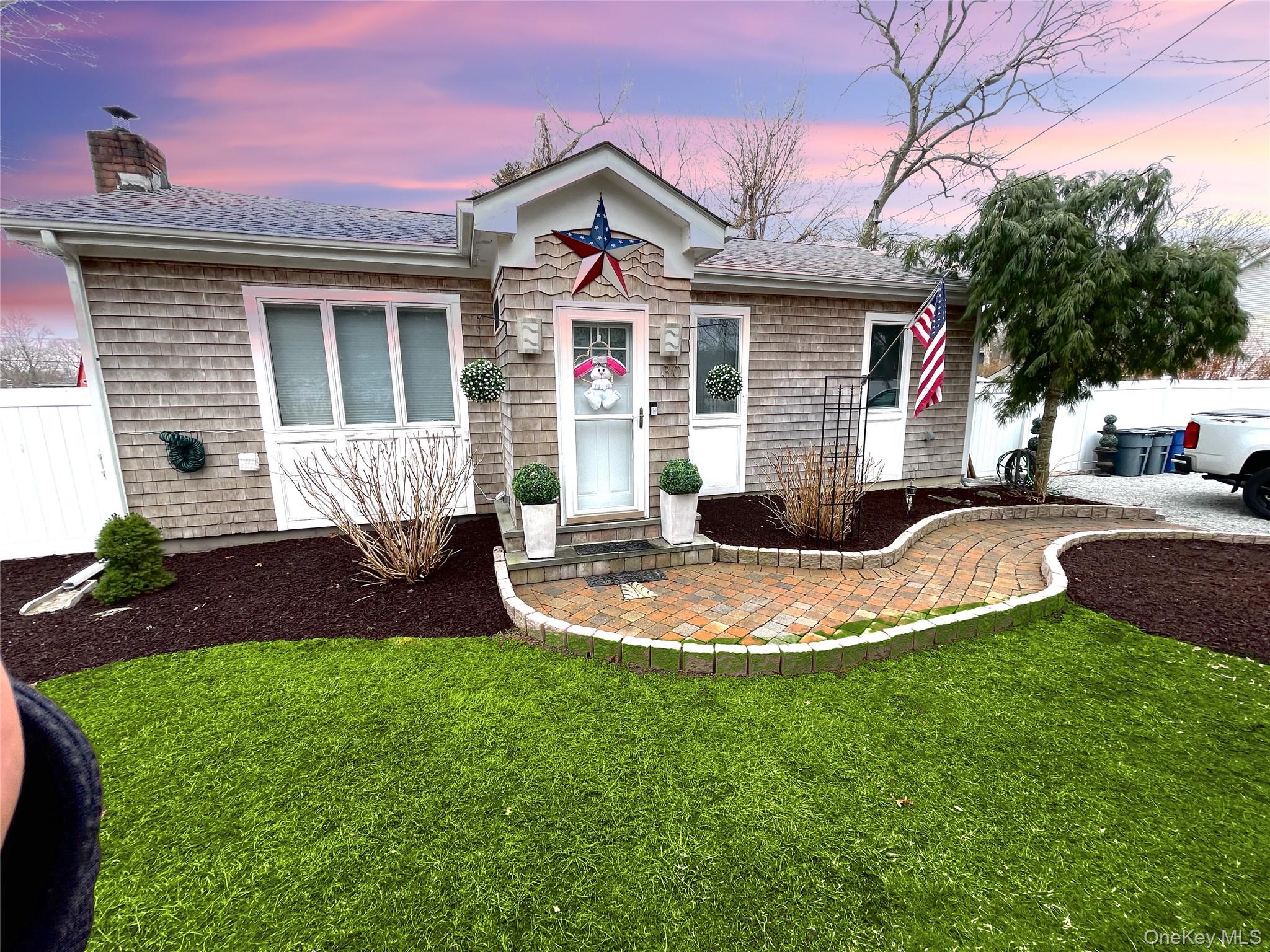 30 Classon Avenue Mastic, NY 11950 - Photo 1 of 21 Ranch-style home with a chimney and a shingled roof