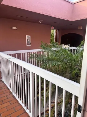 a view of a balcony