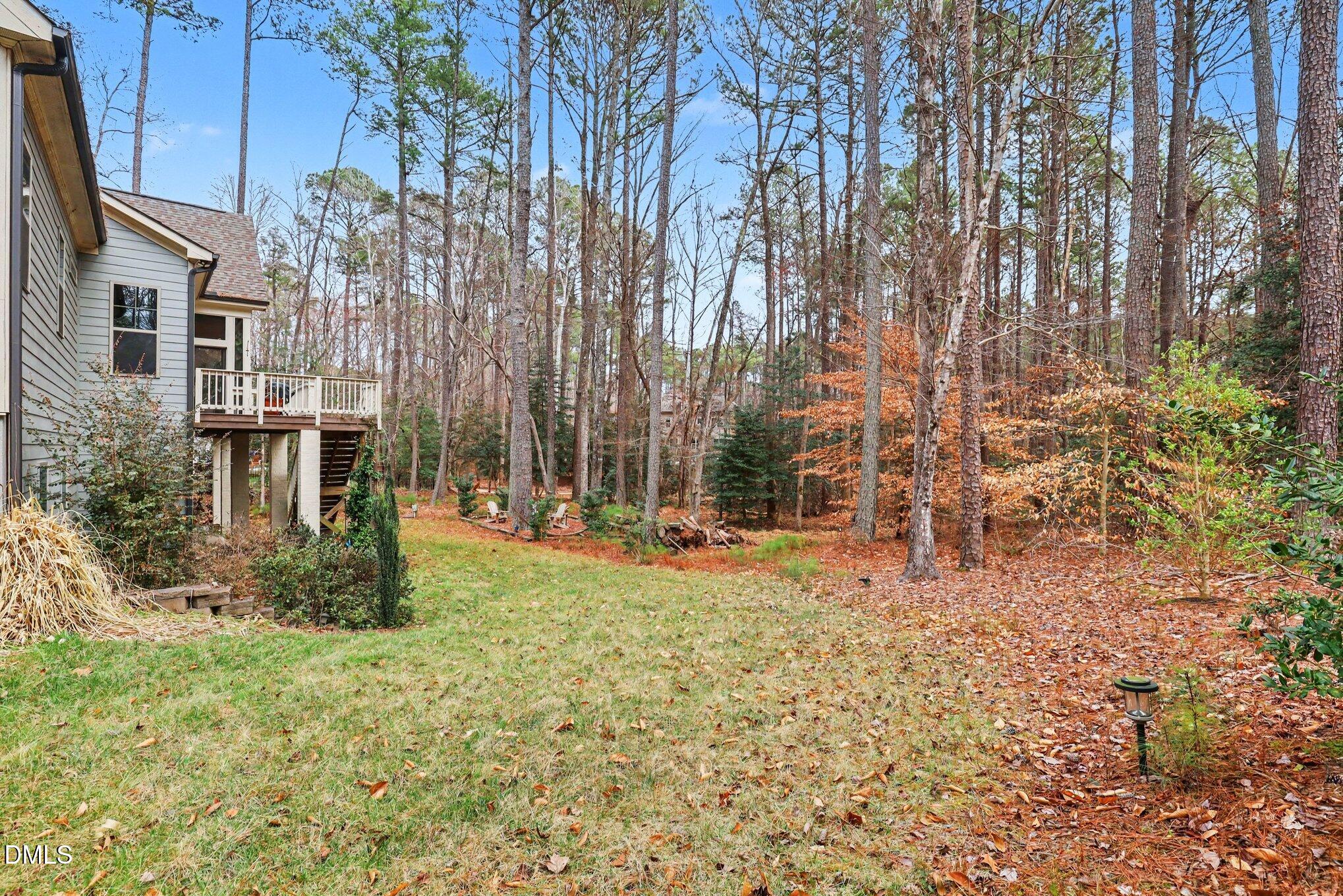 7433 Sextons Creek Drive Raleigh, NC 27614 - Photo 16 of 20 a view of a yard with plants and trees