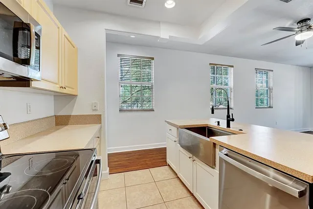 a view of a bathroom from a hallway