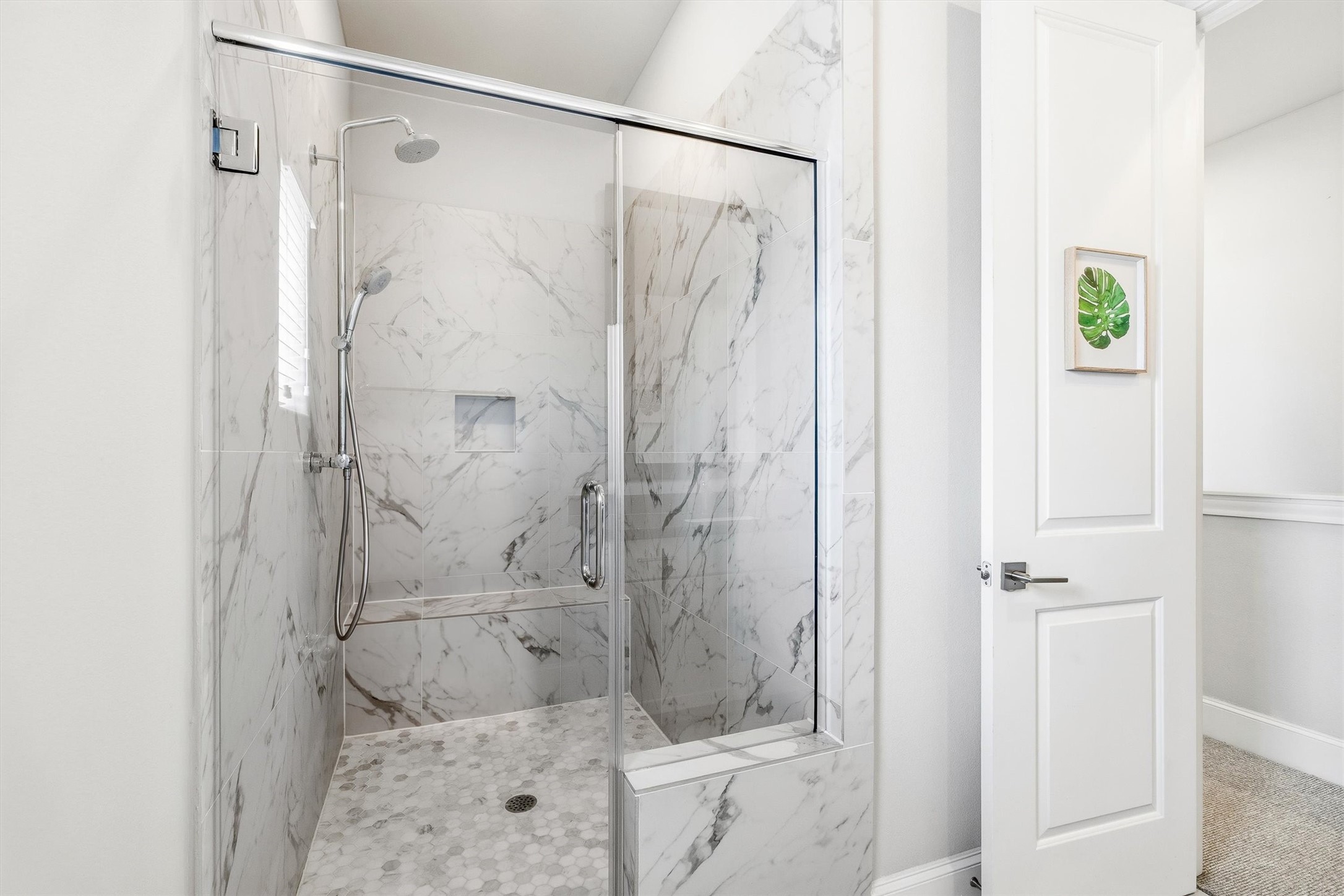 9614 Riddlewood Lane Houston, TX 77025 - Photo 16 of 23 a bathroom with a shower and a sink