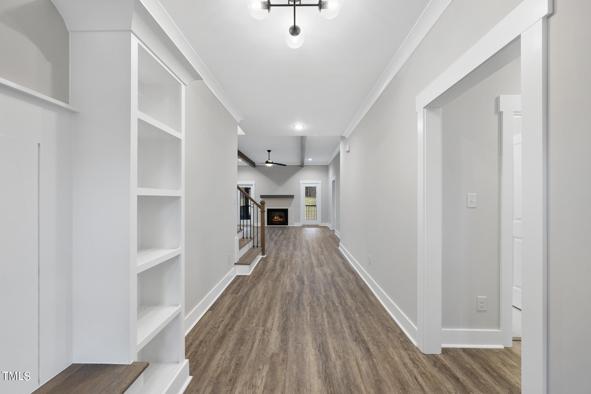 100 Pilot Ridge Road Zebulon, NC 27597 - Photo 3 of 29 a view of hallway with wooden floor
