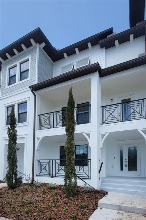 a front view of a house