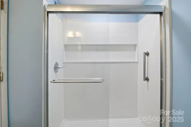 a close view of closet