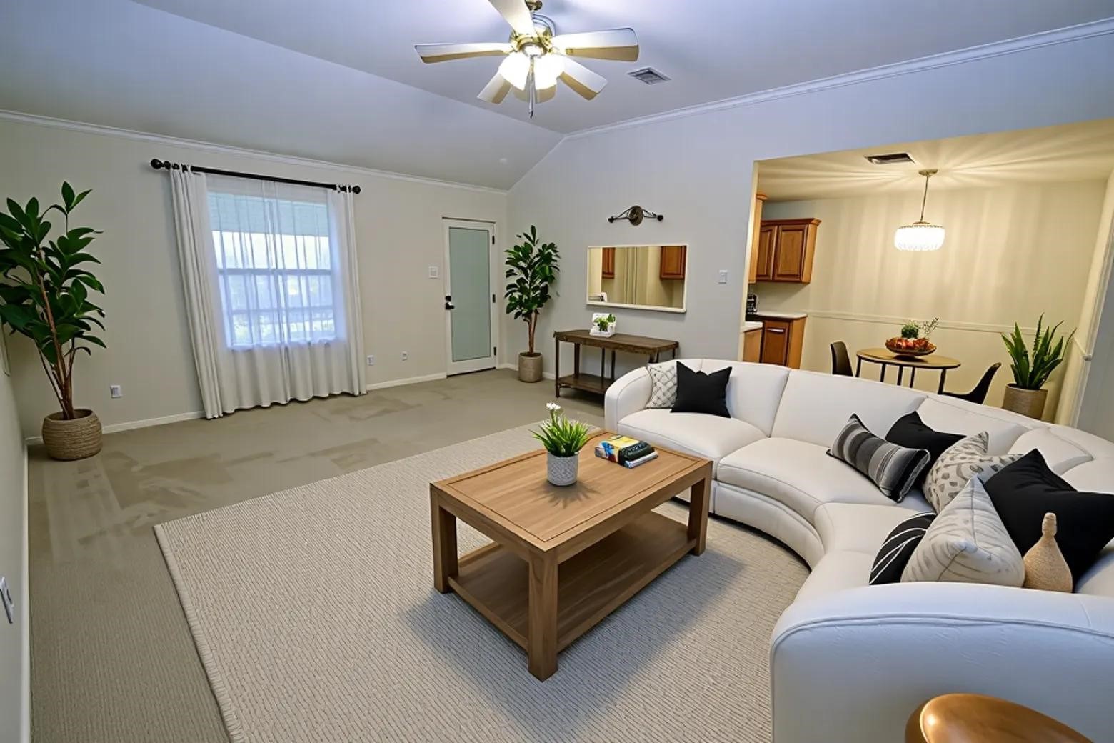 12002 10th Street Santa Fe, TX 77510 - Photo 8 of 35 Living Room and Dining Room Virtually Staged