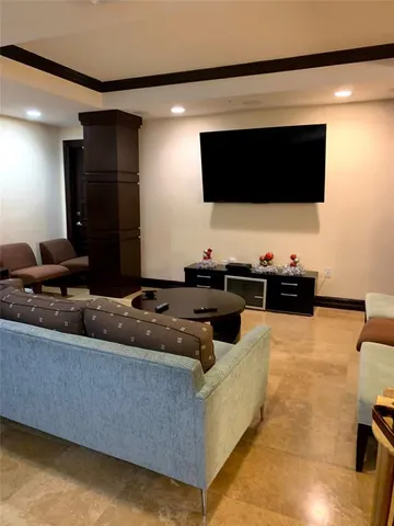 a front view of a building with street view