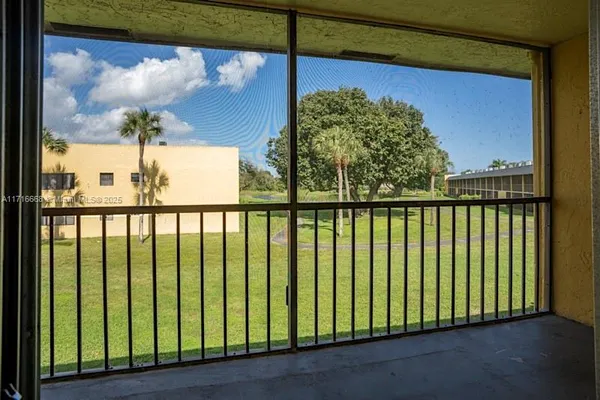 a view of a balcony