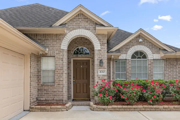 a front view of a house