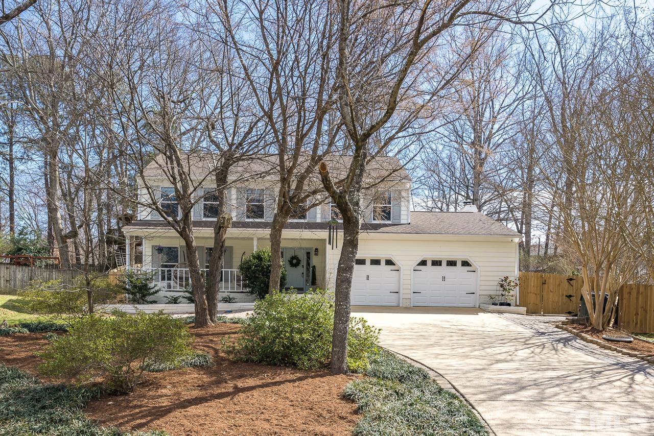 4308 Hickory Ridge Drive Raleigh, NC 27609 - Photo 46 of 46 a front view of a house with garden
