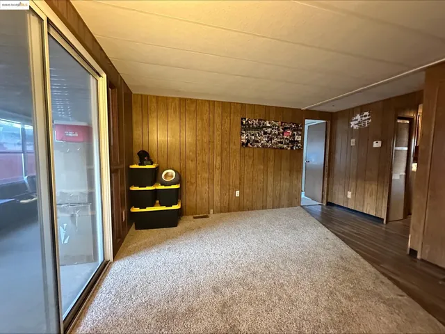 a view of a hallway with elevator