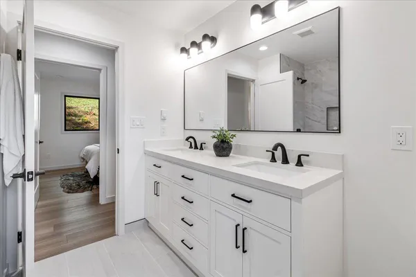 a house view with a seating space