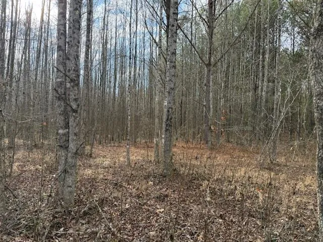 a view of small space with wooden fence
