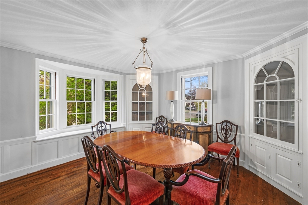 26 Pickwick Road Marblehead, MA 01945 - Photo 10 of 40 a view of a dining room with furniture window and outside view