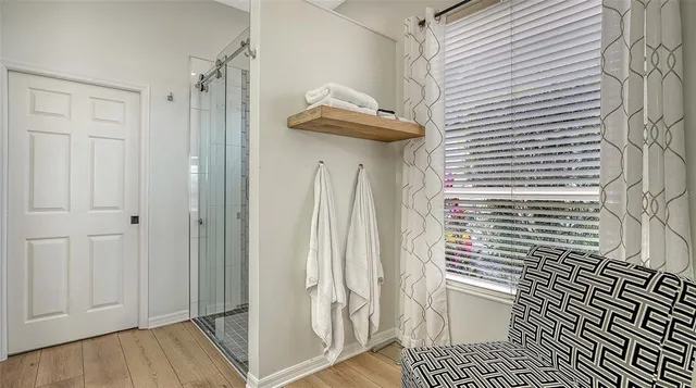 a close view of door lock