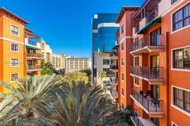 a view of a building with many windows