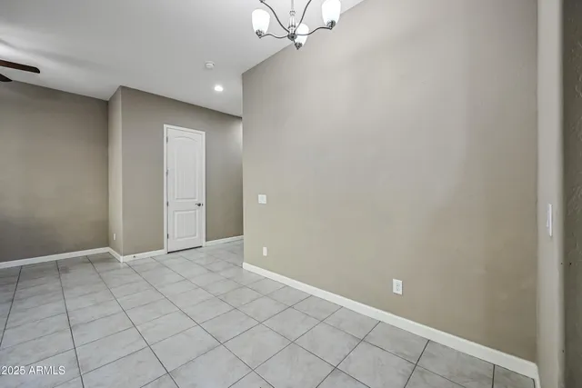 a view of an empty room