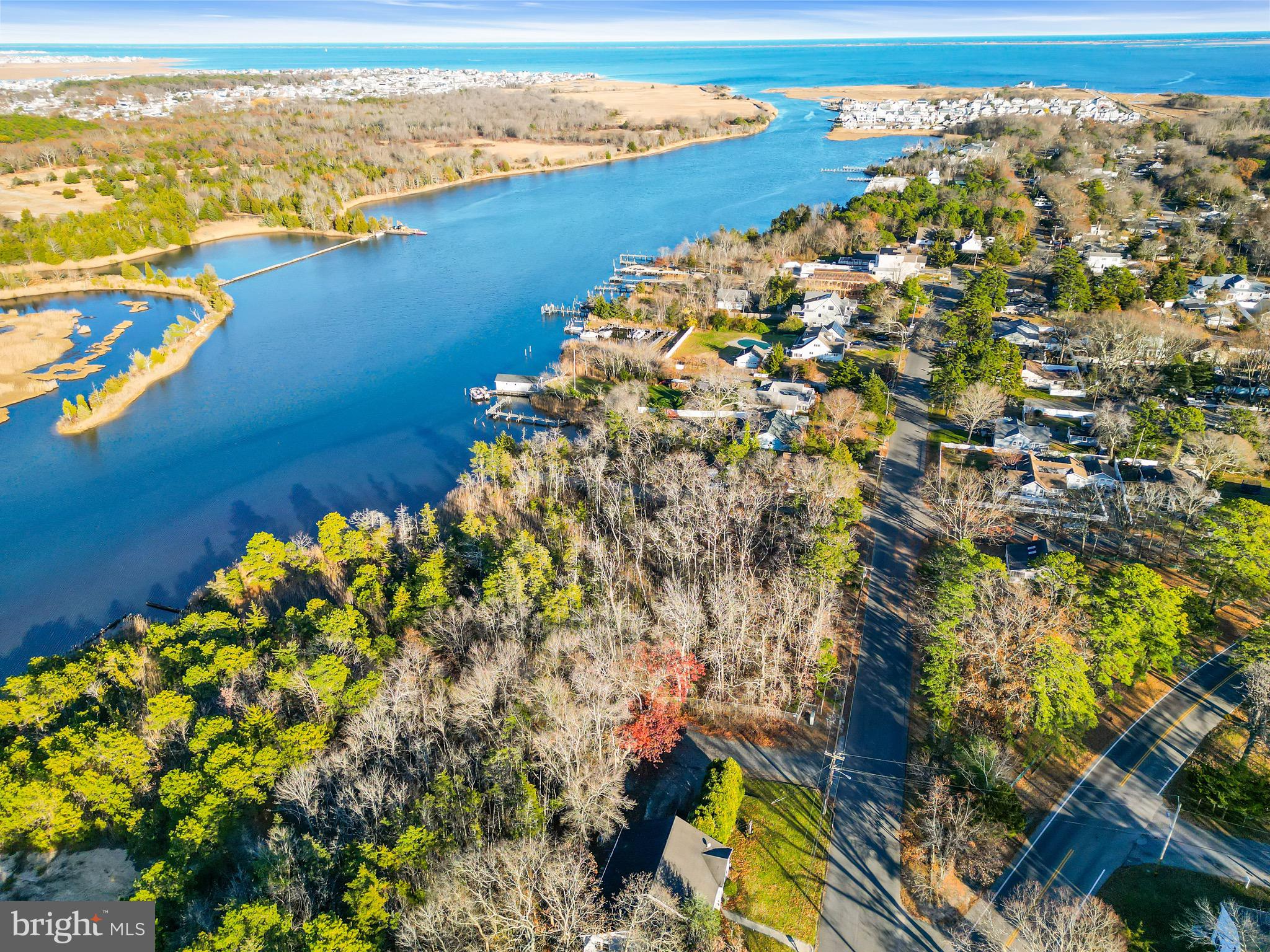 3 Dock Avenue Waretown, NJ 08758 - Photo 4 of 19 an aerial view of ocean and residential houses with outdoor space
