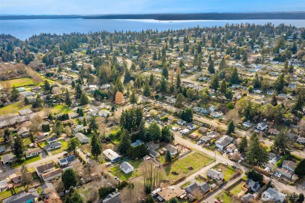 an aerial view of a city