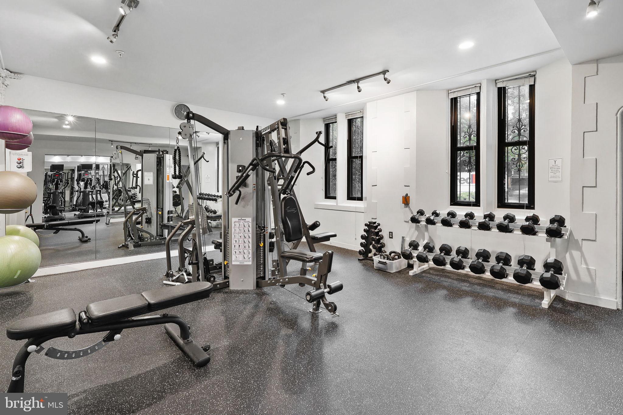 1701 16th Street Northwest, Unit 706 Washington, DC 20009 - Photo 25 of 29 a view of a room with gym equipment