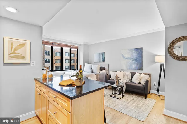 a living room with furniture and window