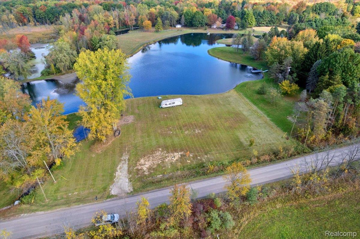 5541 Bordman Road Dryden, MI 48428 - Photo 21 of 27 Bird's eye view of a large body of water