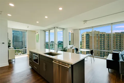 a room with lots of counter top space
