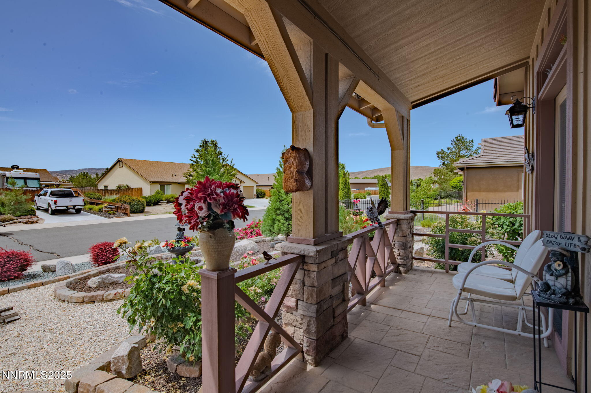 112 Eagle Brook Lane Dayton, NV 89403 - Photo 12 of 48 a view of a porch with furniture