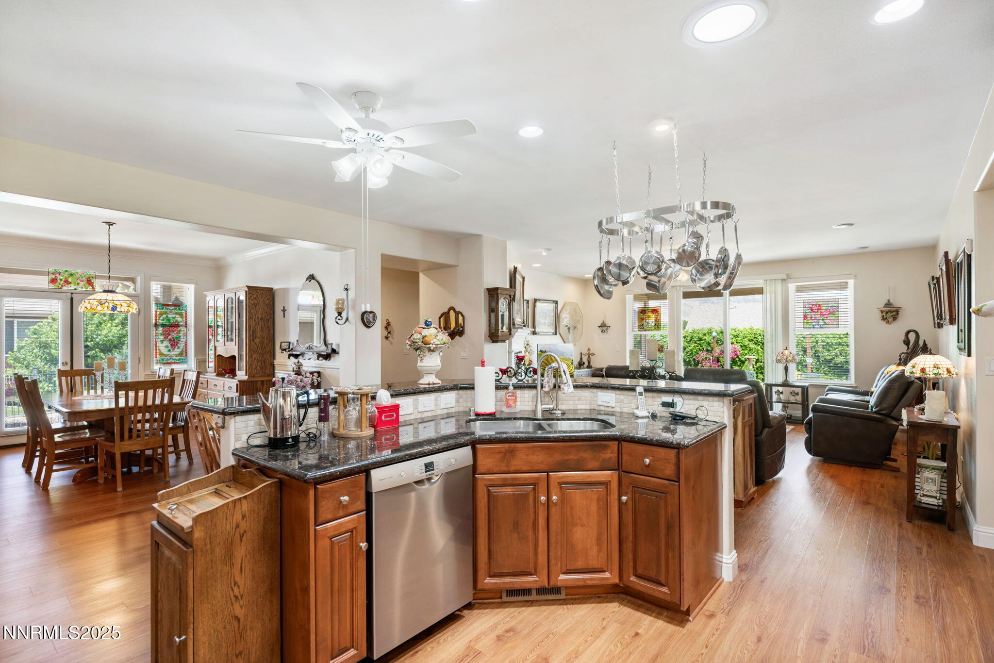 112 Eagle Brook Lane Dayton, NV 89403 - Photo 26 of 48 a kitchen with stainless steel appliances granite countertop a stove and cabinets
