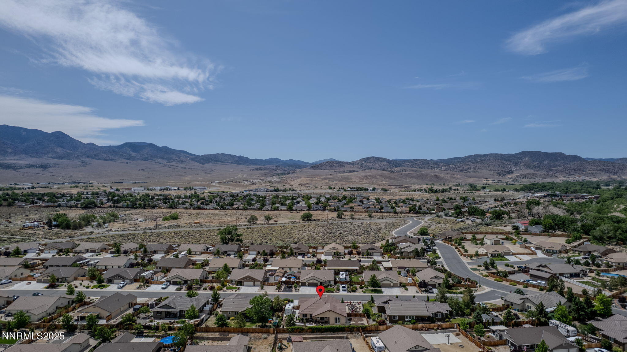 112 Eagle Brook Lane Dayton, NV 89403 - Photo 4 of 48 an aerial view of residential house and green space