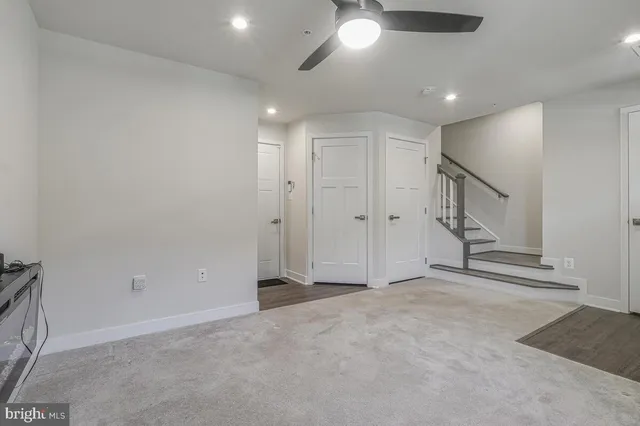 a view of an empty room