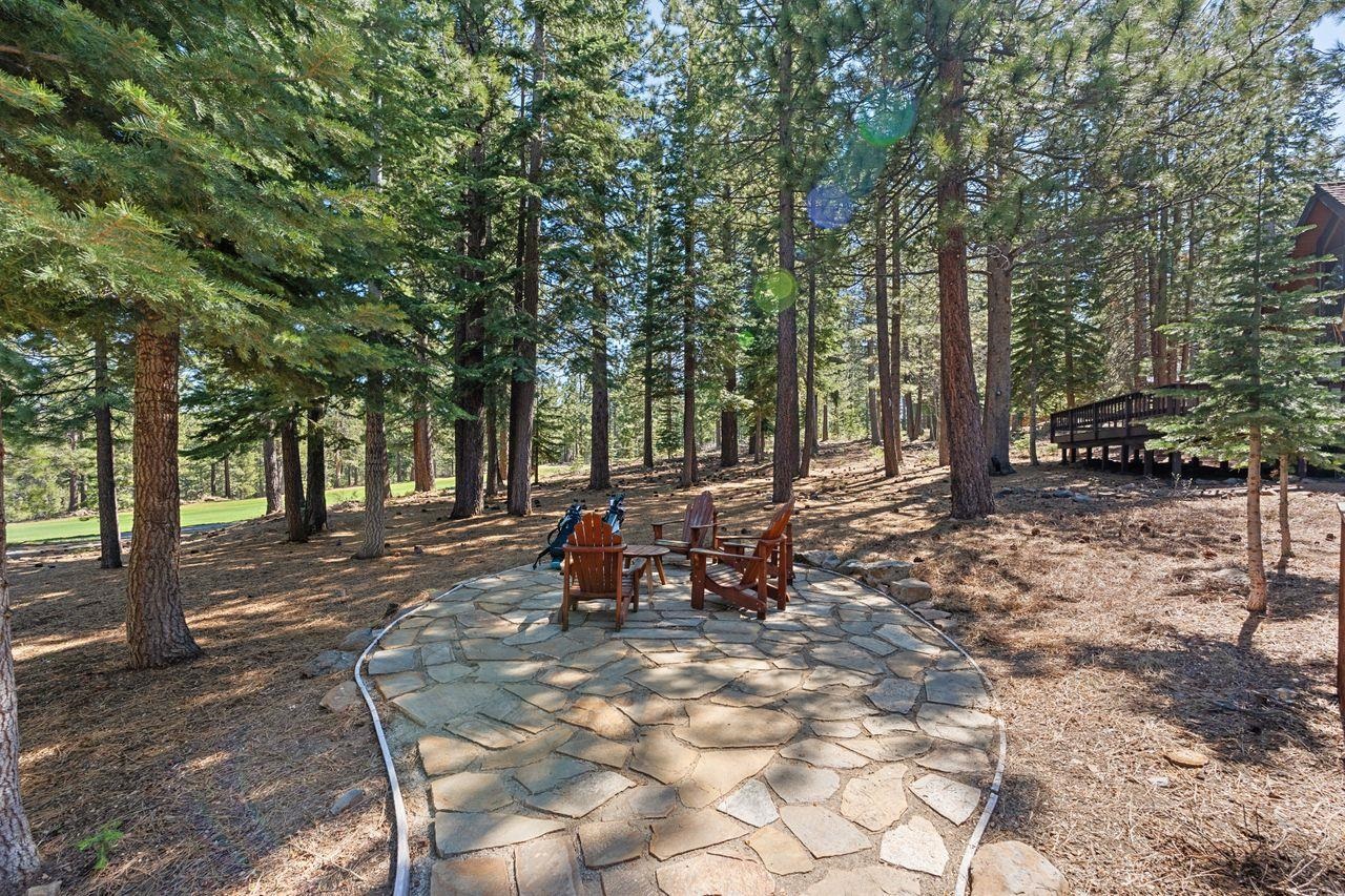 13456 Ski View Loop Truckee, CA 96161 - Photo 17 of 24 a view of a bench in the backyard of the house