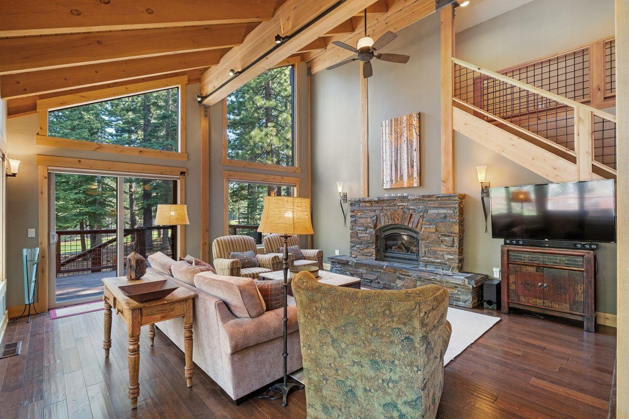 13456 Ski View Loop Truckee, CA 96161 - Photo 9 of 24 a living room with furniture and a fireplace