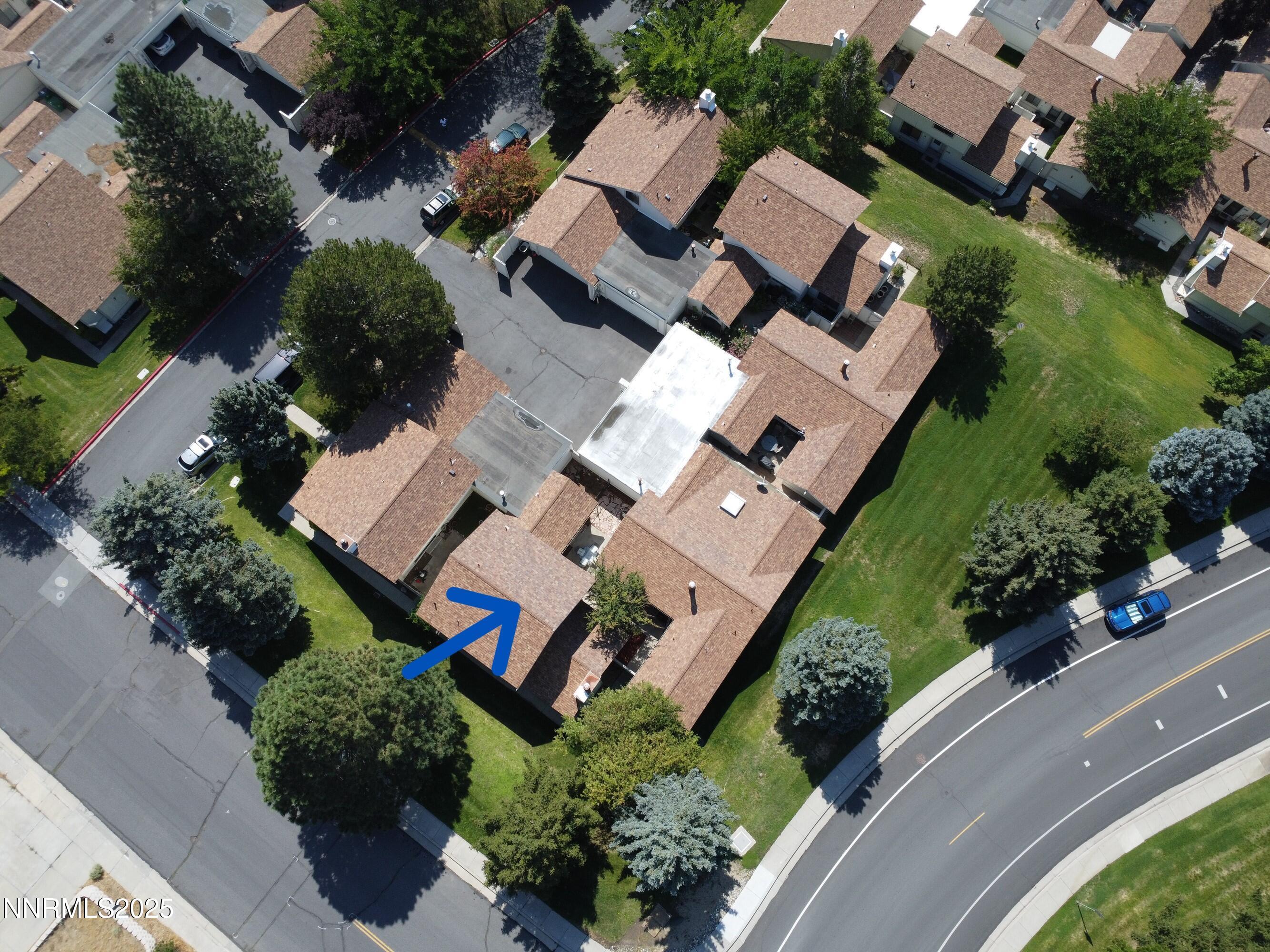 1265 Searchlite Court Reno, NV 89503 - Photo 41 of 43 an aerial view of residential house with outdoor space and trees all around