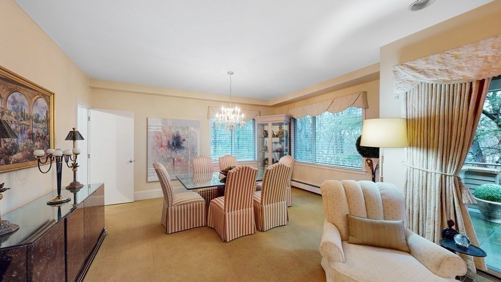 206 Allandale Road, Unit 2D Boston, MA 02467 - Photo 23 of 39 a living room with furniture and a flat screen tv