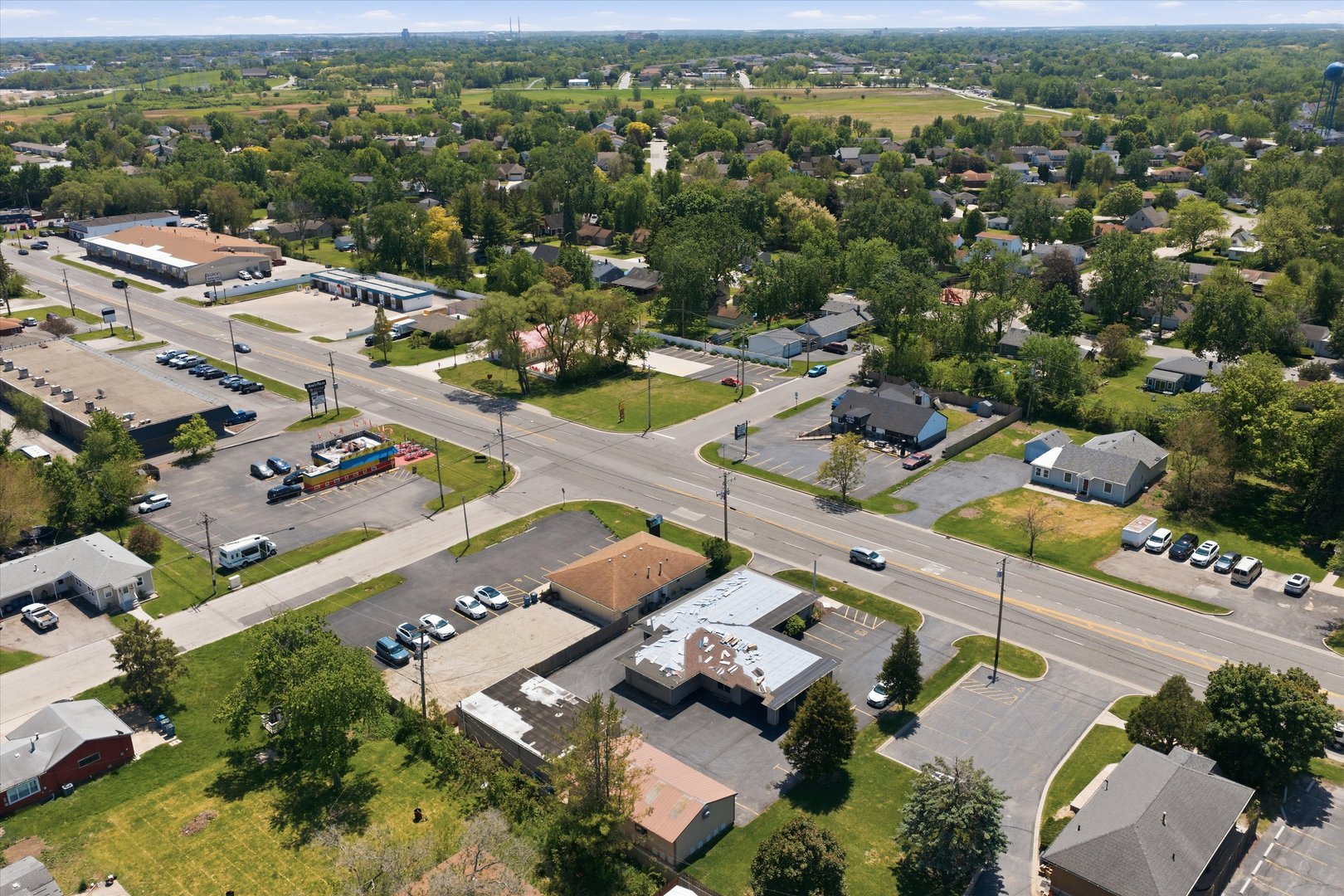 2304 Plainfield Road Crest Hill, IL 60403 - Photo 48 of 56 an aerial view of a city with lots of residential buildings