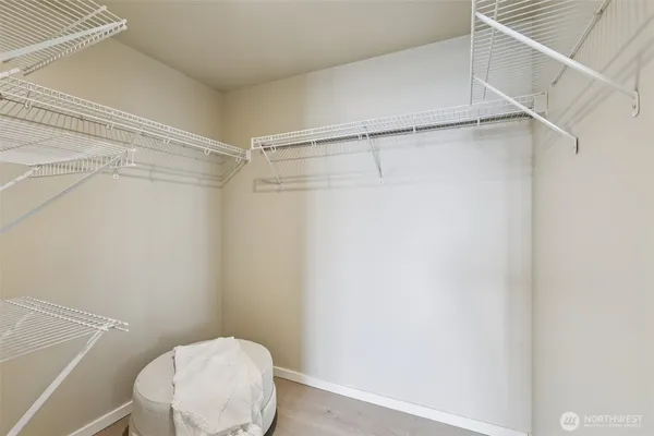 a bathroom with a shower and a toilet