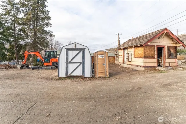 a view of outdoor space with porch and furniture