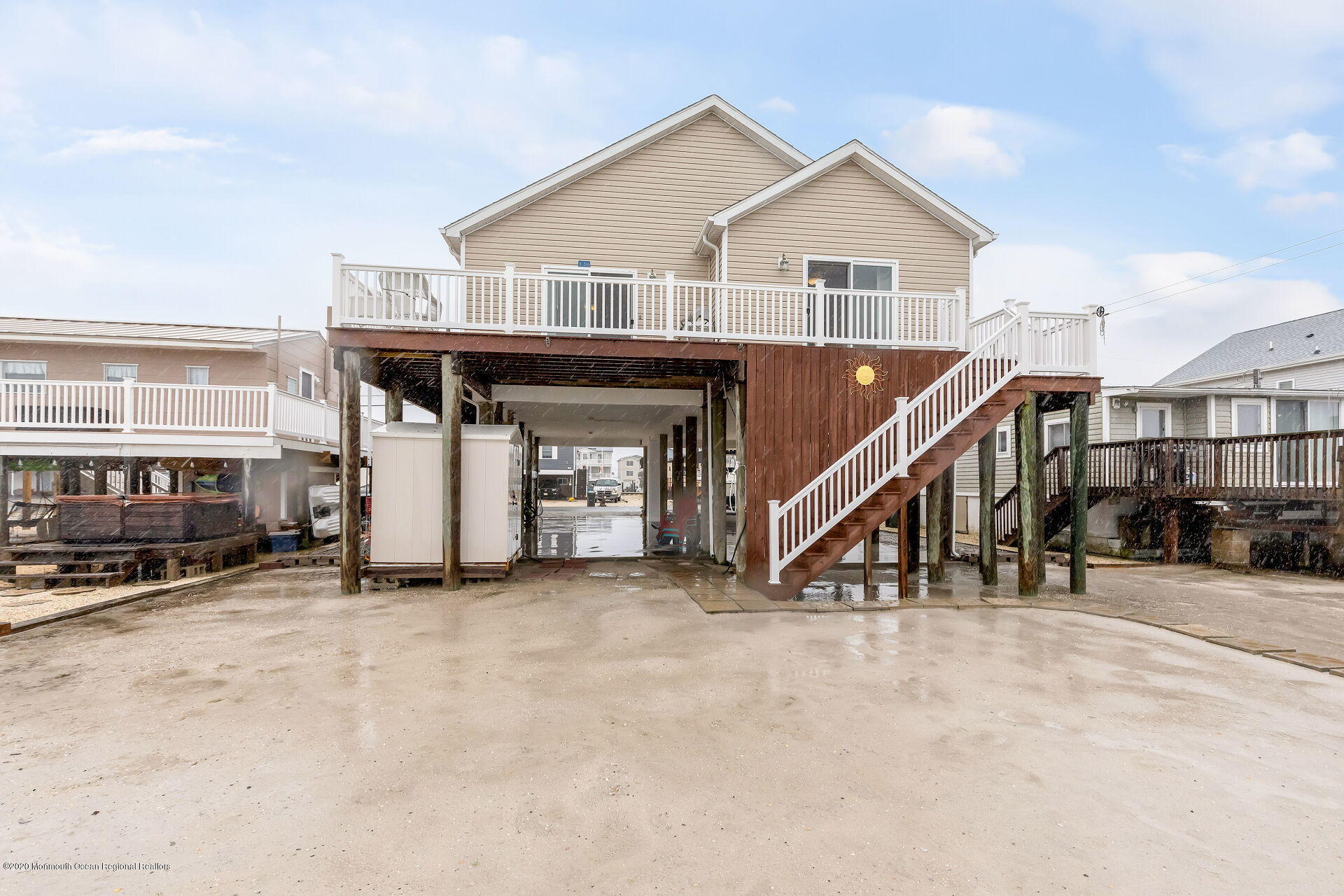 139 Flamingo Road Tuckerton, NJ 08087 - Photo 21 of 22 a view of a house with a balcony and stairs