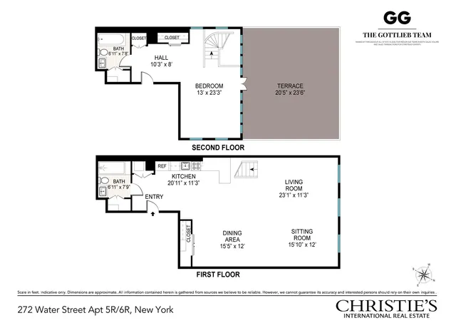 $1,995,000 | 272 Water Street, Unit 5R/6R | Financial District
