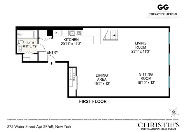 $1,995,000 | 272 Water Street, Unit 5R/6R | Financial District