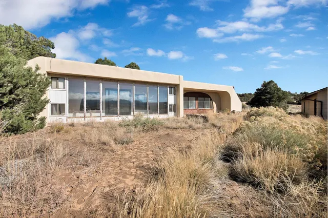a front view of house with a garden