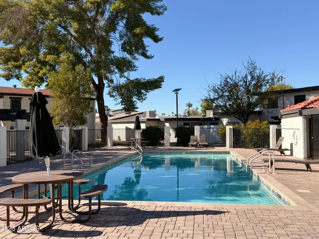 a view of a house with sitting area